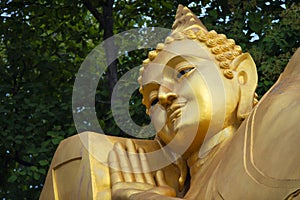 Buddha image, Pra Norn LamphunÃ¢â¬â¢s Temple photo